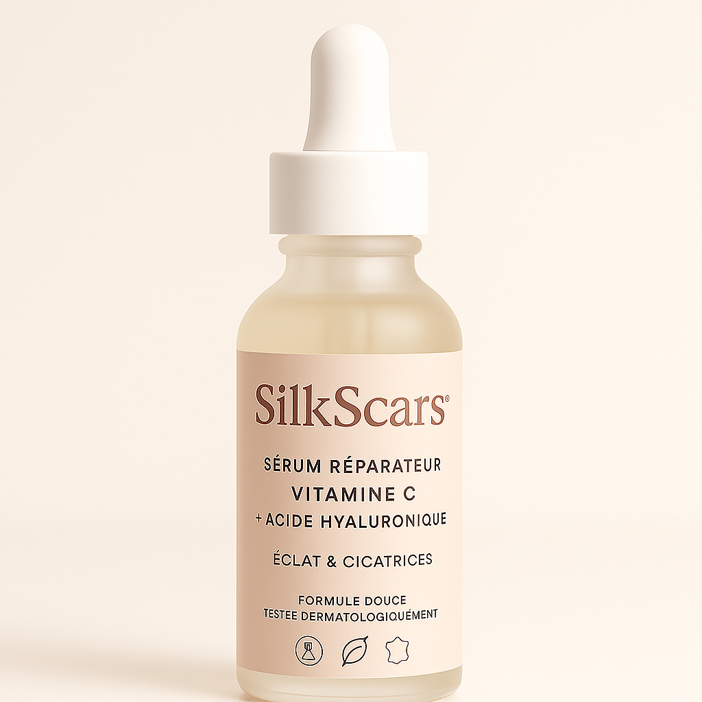 Custom image for Sérum Éclat & Réparation – SilkScars® Vitamine C + Acide Hyaluronique